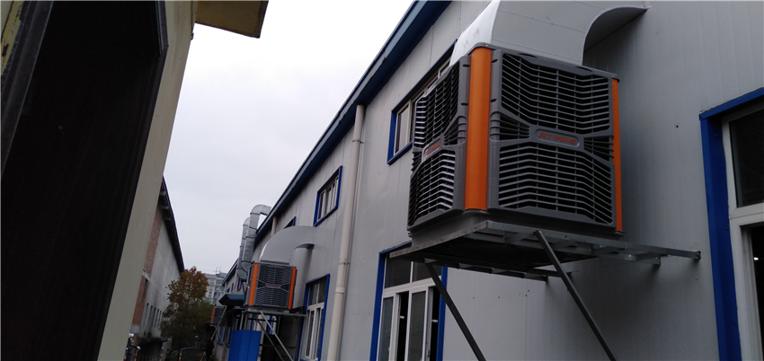 鸿图汽配（压铸）厂环保空调扇机组合安装案例