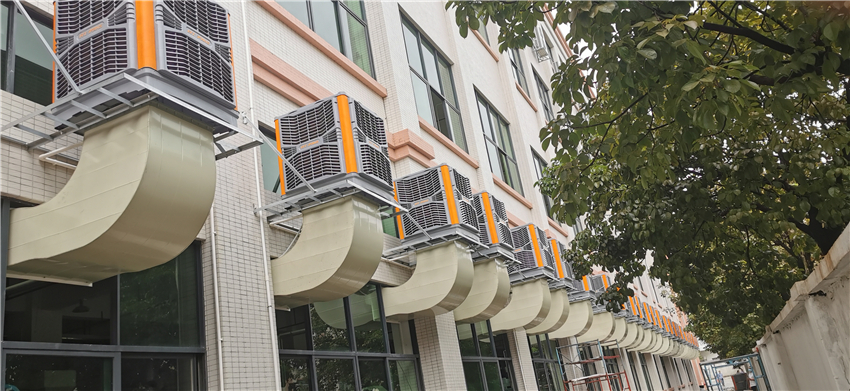 圣迦勒服装车间降温方案